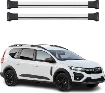 Zdjęcie produktu dla Bagażnik dachowy podstawowy do Dacia Jogger 2022-2025 75kg aluminiowy srebrny 2 szt