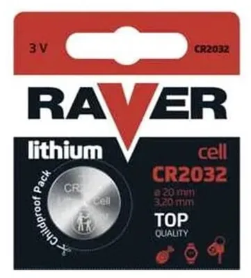 Productafbeelding van Raver Lithium Knoopcell Batterijen CR2032 - 3V - Per stuk