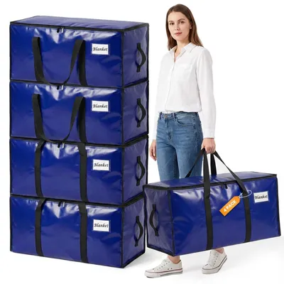 Image de Solidchoice - Coffret de 4 boîtes de déménagement robustes de 90 litres