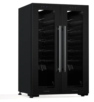 Zdjęcie produktu dla Klarstein – Lodówka do wina Shiraz | 2 strefy chłodzenia, sterowanie dotykowe, oświetlenie LED, do samodzielnej instalacji
