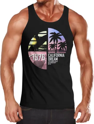 Produktbild von Herren Tanktop California Surfing Moonworks®  XXL
