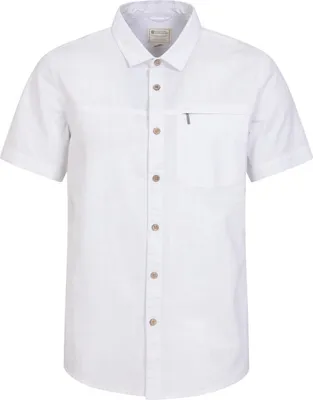 Produktbild von Mountain Warehouse - "Coconut" Hemd für Herren  kurzärmlig MW645 (L) (Weiß)