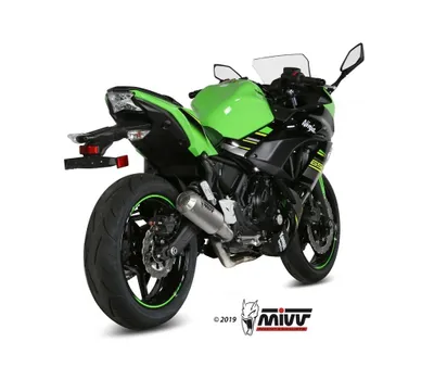 Produktbild von Mivv SPORT Schalldämpfer MK3 Komplettanlage 2x1 Edelstahl für KAWASAKI NINJA 650 BJ 2017 >