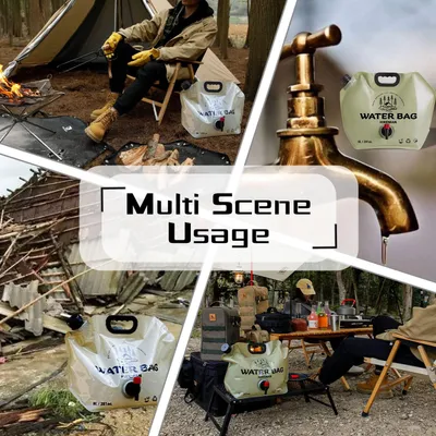 Produktbild von Zusammenklappbarer Wassercontainer 8L - Ideal für Camping, Picknick und Outdoor-Sport