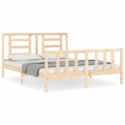 Produktbild von vidaXL Massivholzbett ohne Matratze 160x200 cm Kiefernholz