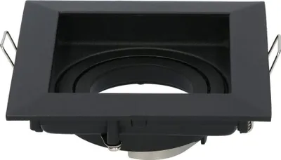Image de HOFTRONIC - Spot encastrable inclinable pour ampoules GU10 IP20 noir