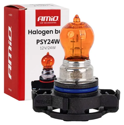 Productafbeelding van Halogeenlamp PSY24W, 12V, 24W, PG20-4, amberkleurig, AMIO-04519