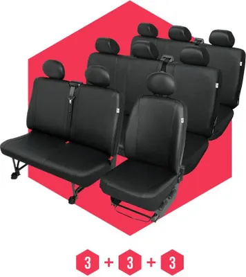 Produktbild von Sitzbezüge für VW T5 (03-15) 9 Sitze SET Autositzbezüge Schonbezüge