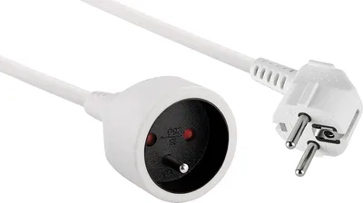 Zdjęcie produktu dla Electraline 10148023J, przedłużacz, biały, 5 metrów