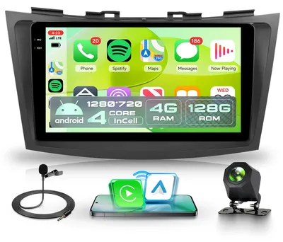 Obrázok produktu pre 4G+128G bezdrôtové autorádio s CarPlay a Androidom pre modely 2011-2017, s 9-palcovým dotykovým displejom