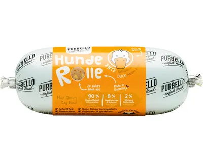 Produktbild von Hundesnack Purbello Hunderolle mit Ente 200 g