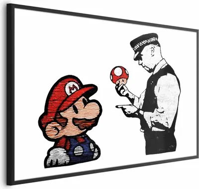 Produktbild von Posterpapier Poster - Banksy: Mushroom Picker 42x29.7 cm Streetart i-C-0147-ao-a