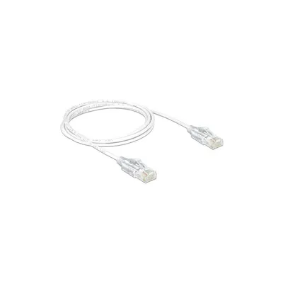 Image de Câble patch DELOCK RJ45 Cat6 U/UTP 2,00 m blanc slim