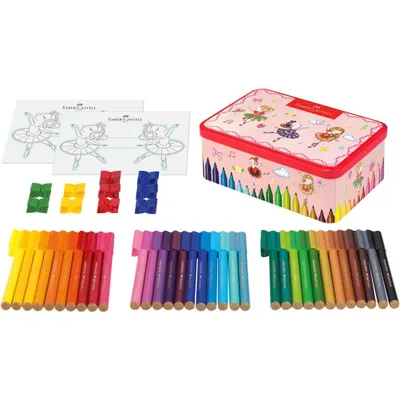 Zdjęcie produktu dla FABER-CASTELL długopisy z włóknistą końcówką CONNECTOR PEN, 33 pudełko baleriny