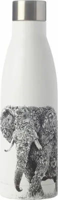 Produktbild von MAXWELL & WILLIAMS Marini Ferlazzo Thermoflasche de Wasser mit Design de Elefant de Edelstahl 18/10, 500 ml - bílá
