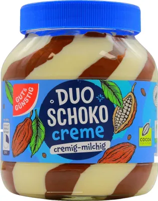 Produktbild von Gut & Günstig Schoko Duo Creme (750g Glas)