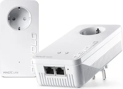 Produktbild von devolo Magic 2 WiFi 6 Powerline Starter Kit 1x devolo Magic 2 WiFi 6 Adapter, 1x devolo Magic 2 LAN Adapter
