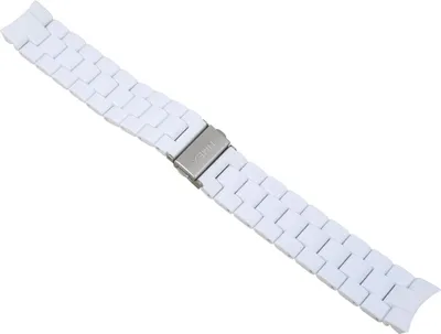 Produktbild von Timex Ersatzband | Uhrenarmband Kunststoff weiß 20mm für T2P004 T2N868