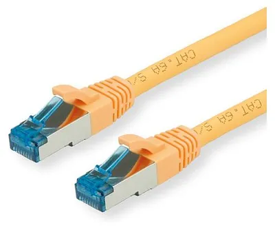 Produktbild von VALUE Patchkabel Cat.6A (Class EA) S/FTP (PiMF), LSOH, gelb, 3 m