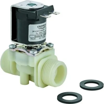 Zdjęcie produktu dla Zawór elektromagnetyczny GROHE 43828 kompletny do elektroniki na podczerwień