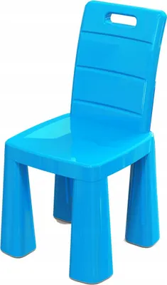 Produktbild von Kinderstuhl 3in1 Blau - Hocker & Tisch Funktion - Kindermöbel Kunststoff Stabil