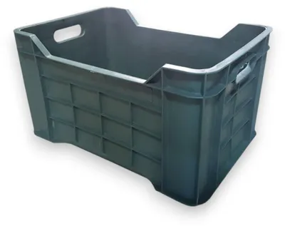 Image de Bac agricole empilable fermé, 40 litres, 52 x 36 x 30 cm