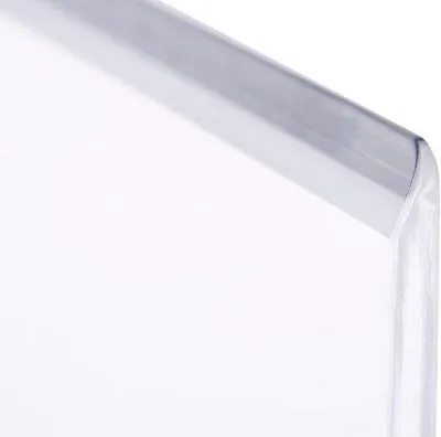 Produktbild von Famanu Set von 2 Acryl Bücherstützen - 12 x 12 x 17 cm - Glas klar - Stabil und robust - Für Bücherregale oder Schreibtische