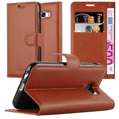 Zdjęcie produktu dla Pokrowiec Cadorabo do Samsung Galaxy A5 2017 z brązowym etui na telefon komórkowy z magnetycznym zamknięciem
