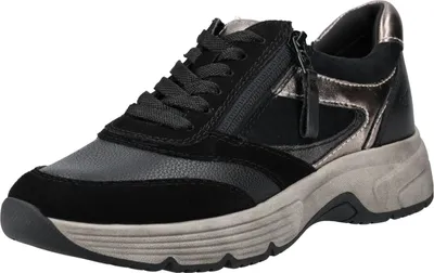 Produktbild von Tamaris Comfort Sneaker - Schwarz Combi Leder/Synthetik : 40 : Normal Größe: 40 Weite: Normal