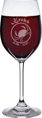 Produktbild von Weinkelch 300ml mit Sternzeichen Krebs