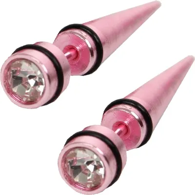 Produktbild von 3D Ohrstecker Ohrringe in der Farbe Rosa