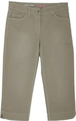 Produktbild von 21610 Gerry Weber, 3/4 Best4Me Capri pa,  3/4 Damen Jeans Hose, Superstretch, olivgrün, D 46 Inch 36