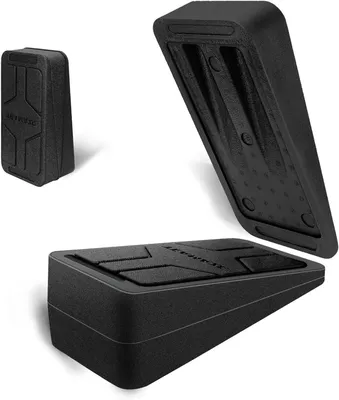 Productafbeelding van Kuit Strekker Set - Schuine Plank Kuit - Spierversterking - Antislip Stickers - Set van 3 - Zwart
