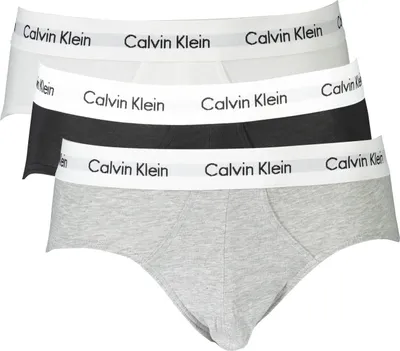 Produktbild von Calvin Klein 3-teiliger Herren-Slip Baumwolle Mix (Schwarz, Grau, Weiß) L