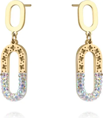 Produktbild von Elegante 14K vergoldet Chirurgenstahl Ohrringe - Größe Produzent Xuping