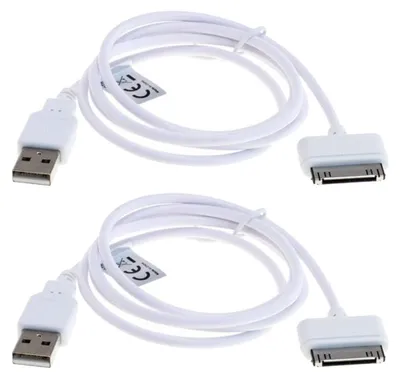 Produktbild von subtel 2x > USB A Datenkabel kompatibel mit Apple iPod nano 3 Gen. - A1236