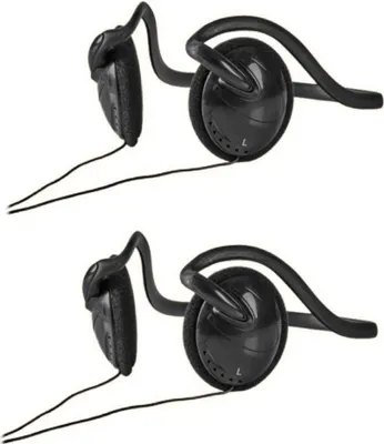 Produktbild von 2 x Kopfhörer Nackenbügel Neckband Stereo Kopfbügel Headphones 3,5mm TV PC MP3