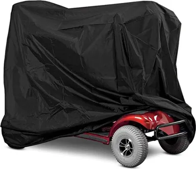 Produktbild von Elektromobil Abdeckhauben, 210D Oxford Scooter Abdeckung wasserdichte Regenschutz für Rollstuhl Schutzbezug (170*61*117cm)