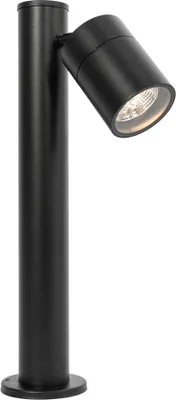 Produktbild von QAZQA - Modern Außenleuchte I Sockelleuchte schwarz 45 cm AR70 verstellbar IP44 - Solo I Außenbeleuchtung - Edelstahl Länglich - LED geeignet GU10