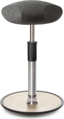 Produktbild von Sitz- Stehhocker Free Tall Triangel kvadrat Divina Melange Grau Chrom /creme.