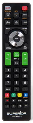 Produktbild von Superior Electronics ReplacemRemote Control - Ersatzfernbedienung Black, SUPTRB011, für Panasonic (SMART) TVs