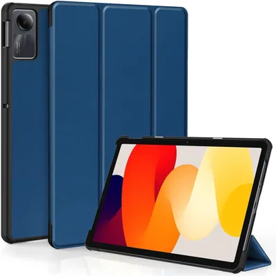 Immagine prodotto di Custodia protettiva per Xiaomi Redmi Pad SE da 11 pollici (2023), colore blu oceano, con supporto