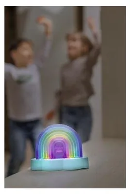 Produktbild von Regenbogenlicht, Farbwechsel, Klangsensor, USB-C- und Batteriebetrieb