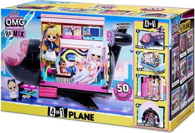 Produktbild von L.O.L. Surprise! OMG Remix Plane, Weiblich, 4 Jahr(e), Junge/Mädchen, Lichteffekte, Mehrfarbig