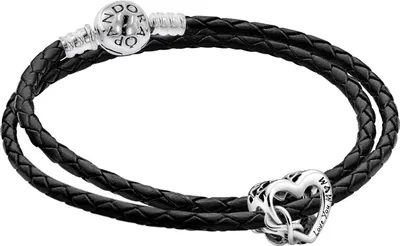 Pandora 51520 Set Leder-Armband für Damen mit Charm Love You Mum 1