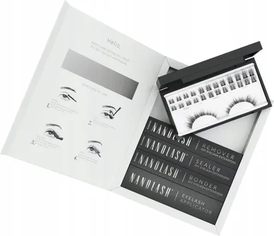 Produktbild von Set zur cluster wimpern zur DIY Wimpernverlängerung zu Hause Nanolash DIVINE