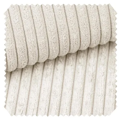 Produktbild von novely® PORTO - Polsterstoff in Breitcord-Optik - Ultraweicher Möbelstoff - Pflegeleichte Meterware 1 lfm - Farbe: 105 Creme Biskuit