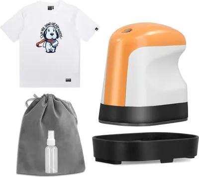 Produktbild von Tragbare Mini Transferpresse - Handpresse für T‑Shirts & DIY - 3 Heizstufen - Automatische Abschaltung - Schnelles Aufheizen - ABS - Dunkelkhaki