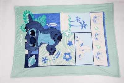Produktbild von Disney Lilo und Stitch Ocean Breeze Flanell-Decke 110x150cm
