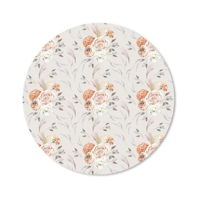 Produktbild von MuchoWow® Mauspad Mousepad Rosen - Orange - Braun - Rosa 40x40 cm - Mousepads - Maus Mat - Pad - Mausunterlage - Schreibtisch Accessoires